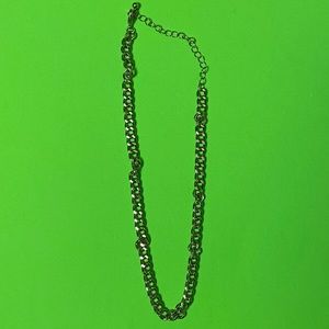 Unisex Silver Plain Chain Necklace